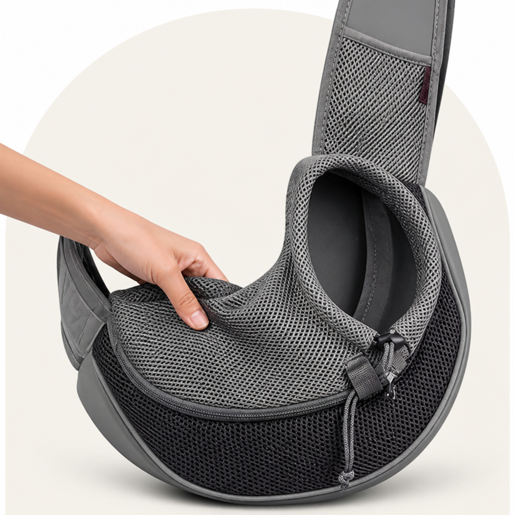 Petmarlow Hands-Free Breathable Sling Carrier (Safety Hook) – view 10
