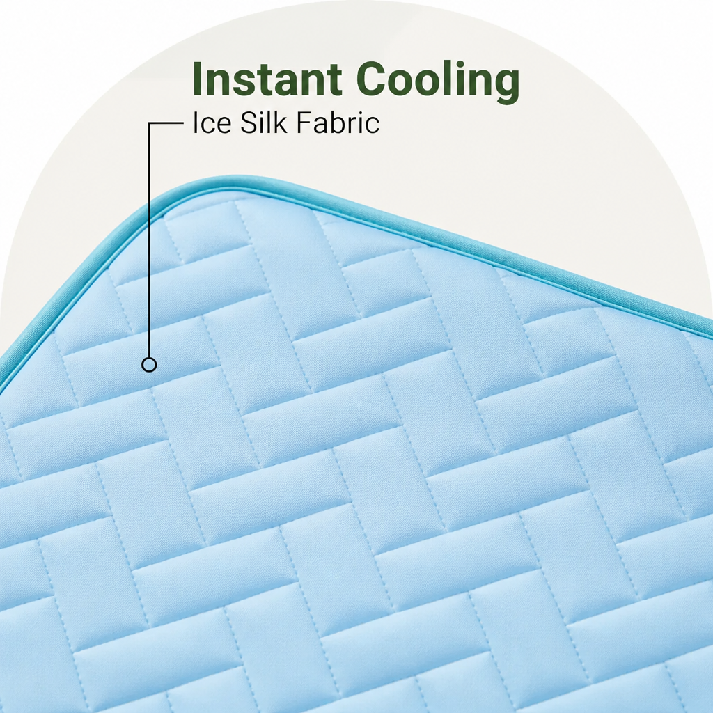 Petmarlow Ice Silk & Breathable Mesh Cooling Mat (Machine Washable) – view 8
