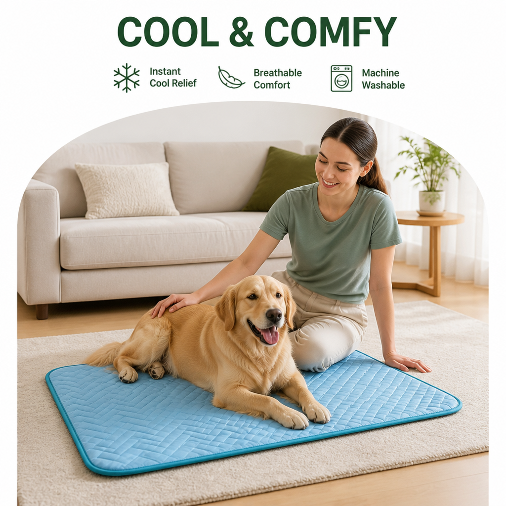 Petmarlow Ice Silk & Breathable Mesh Cooling Mat (Machine Washable) – view 10