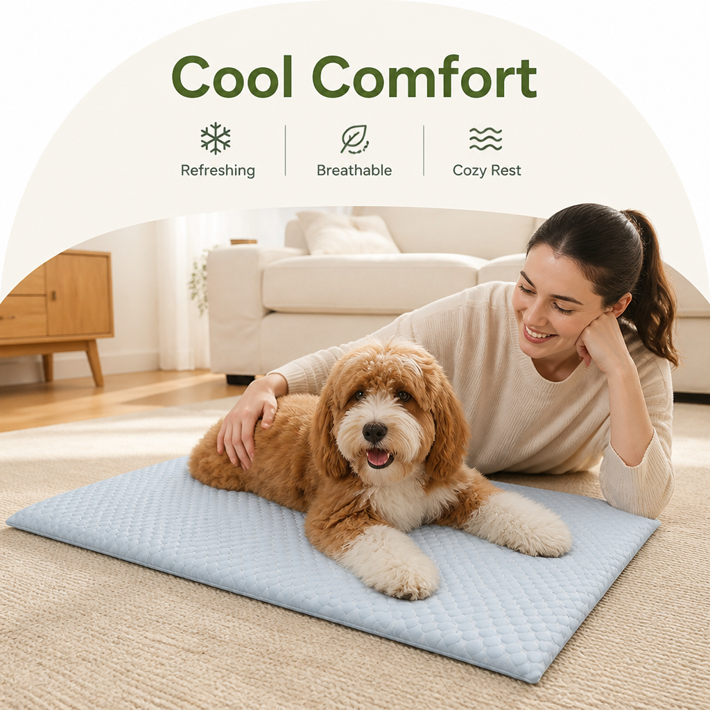 Petmarlow Ice Silk Cooling & Non-Slip Pet Mat – view 7