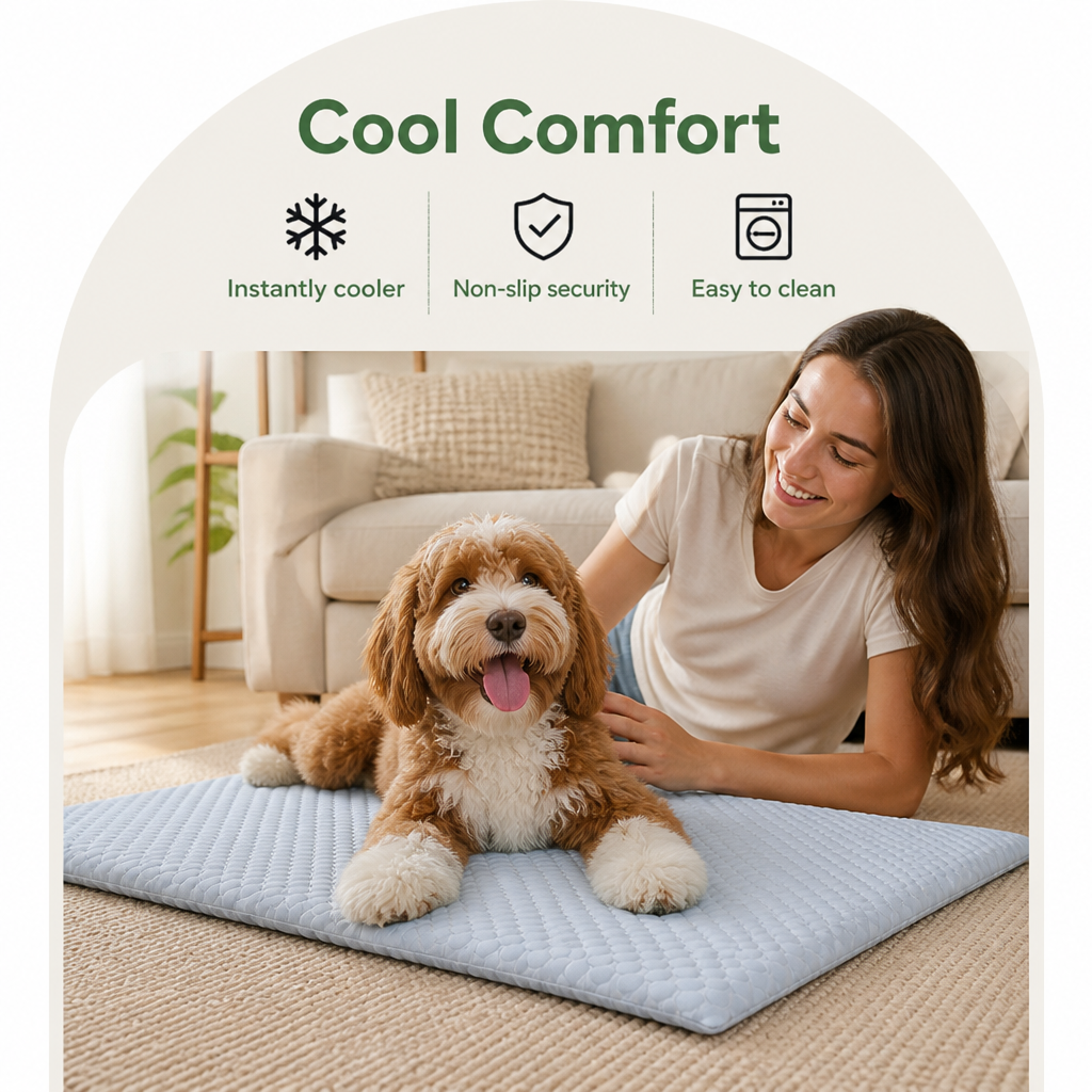 Petmarlow Ice Silk Cooling & Non-Slip Pet Mat – view 7
