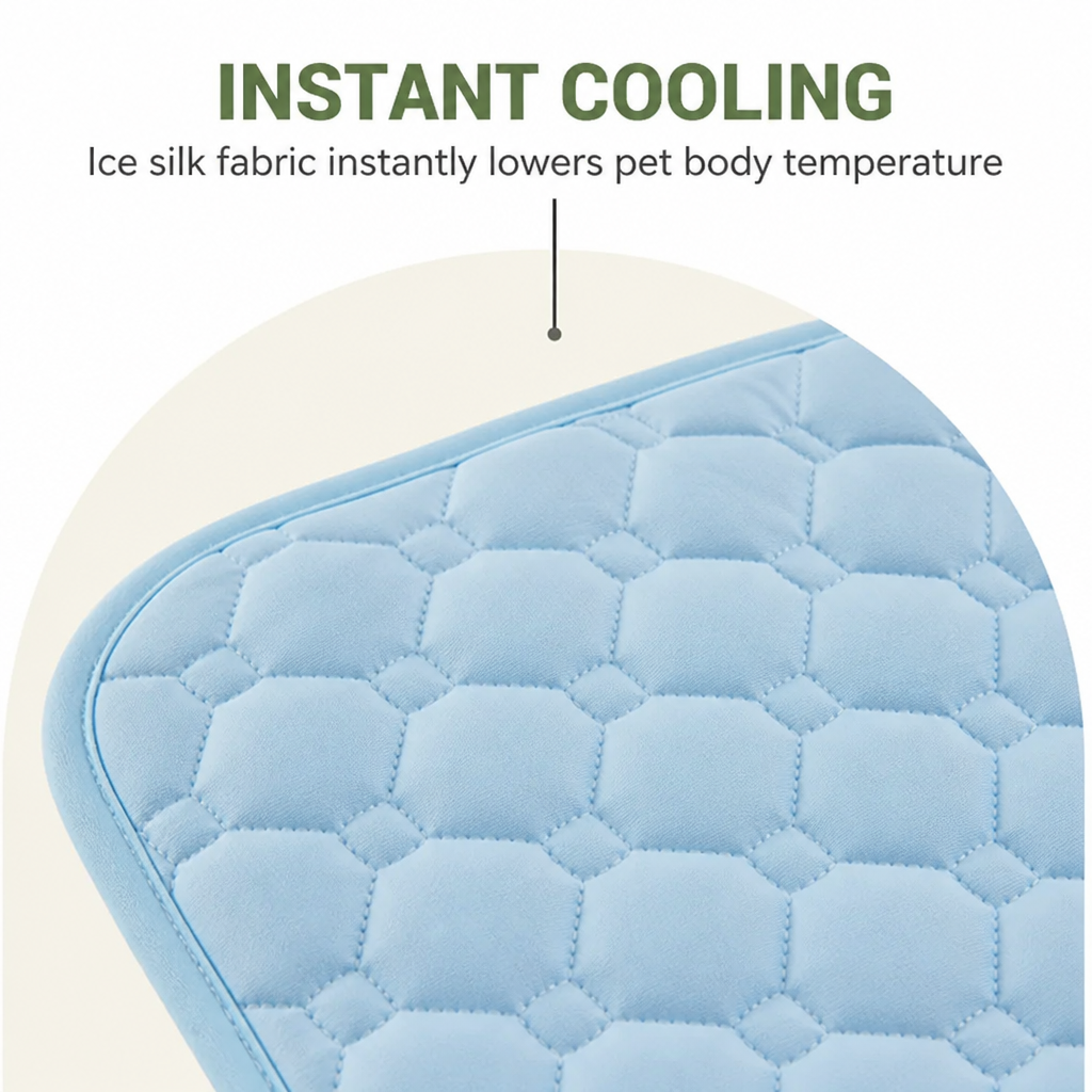 Petmarlow Ice Silk & Non-Slip Pet Mat (Machine Washable) – view 7