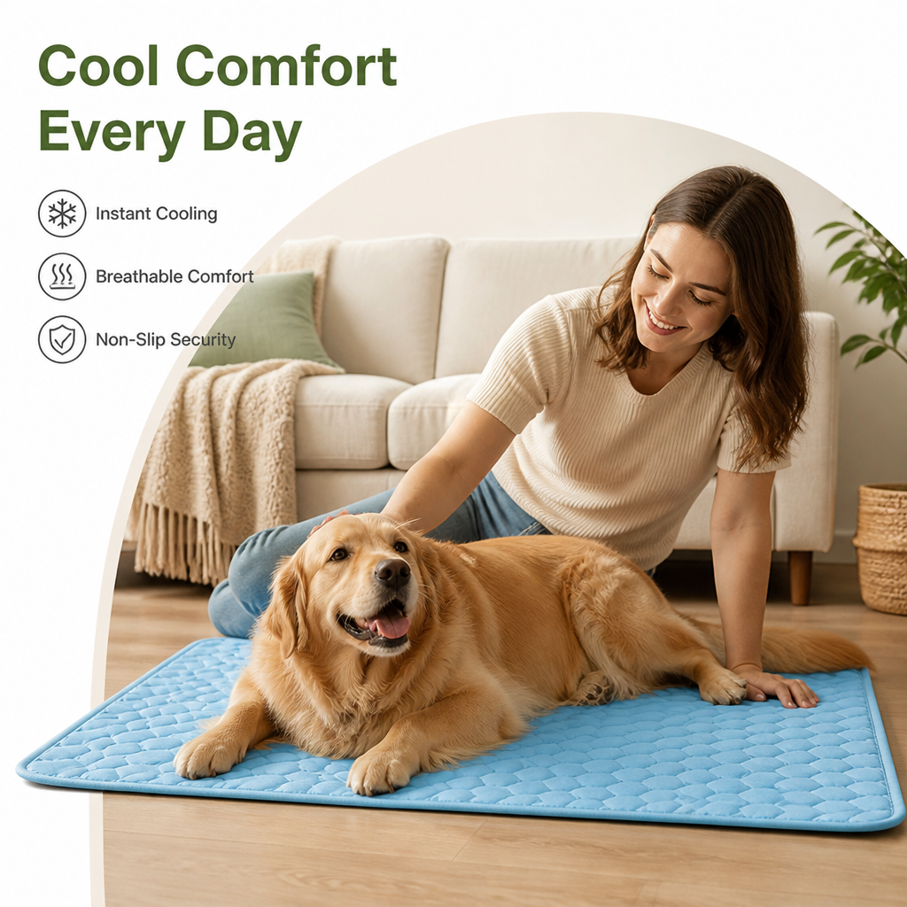 Petmarlow Ice Silk & Non-Slip Pet Mat (Machine Washable) – view 9
