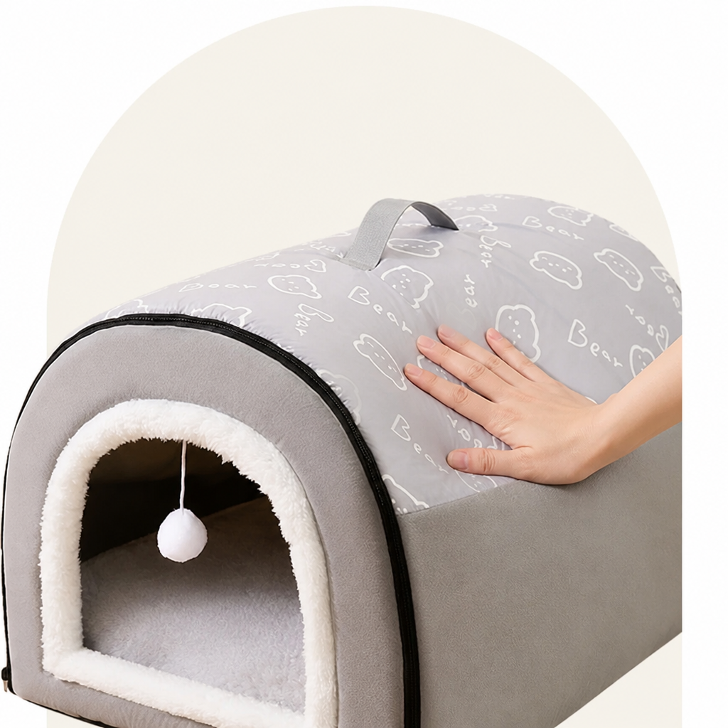 Petmarlow Insulated Memory Foam Enclosed Dog Bed (Removable Cover) – view 9