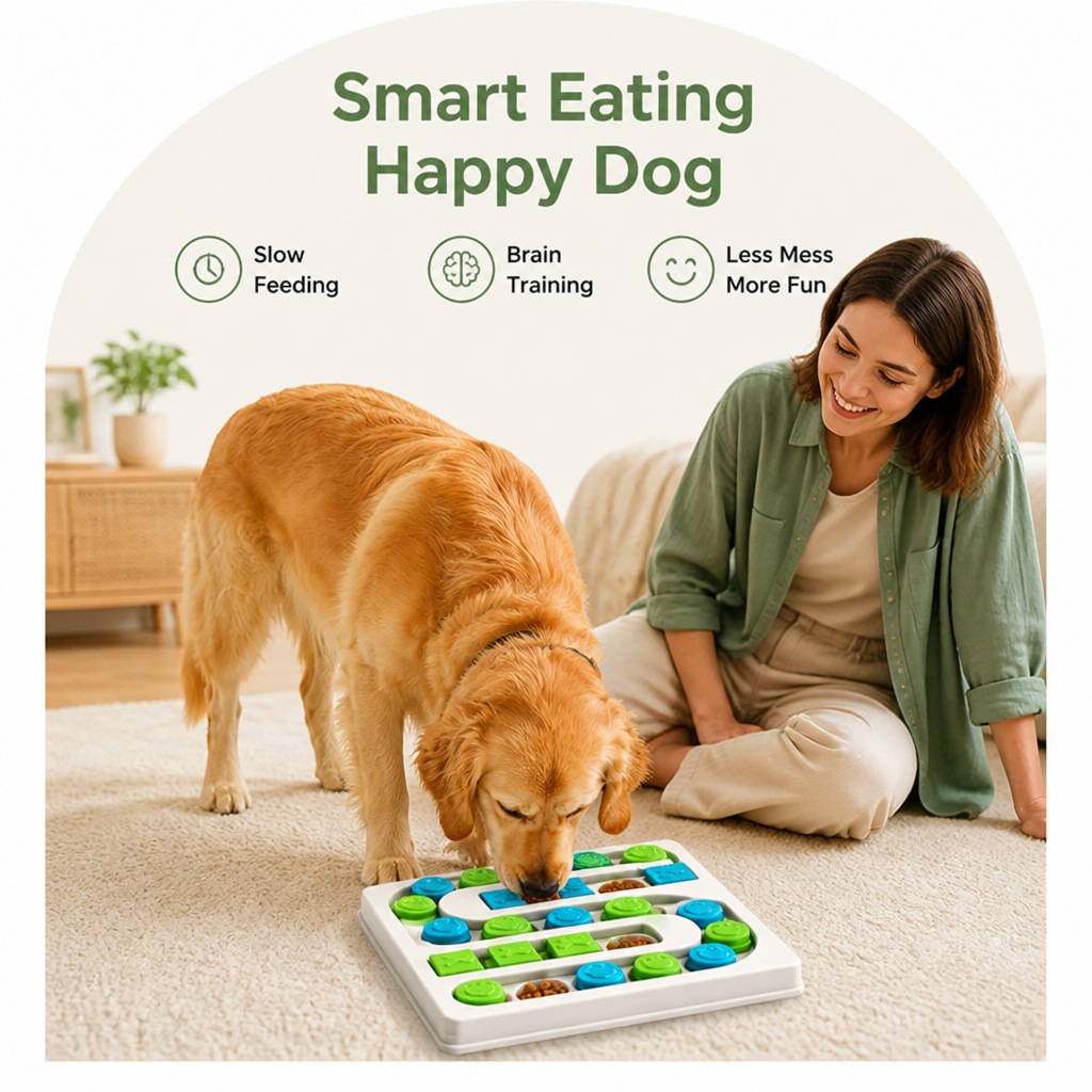 Petmarlow Interactive Puzzle & Non-Slip Slow-Feeder Bowl – view 11