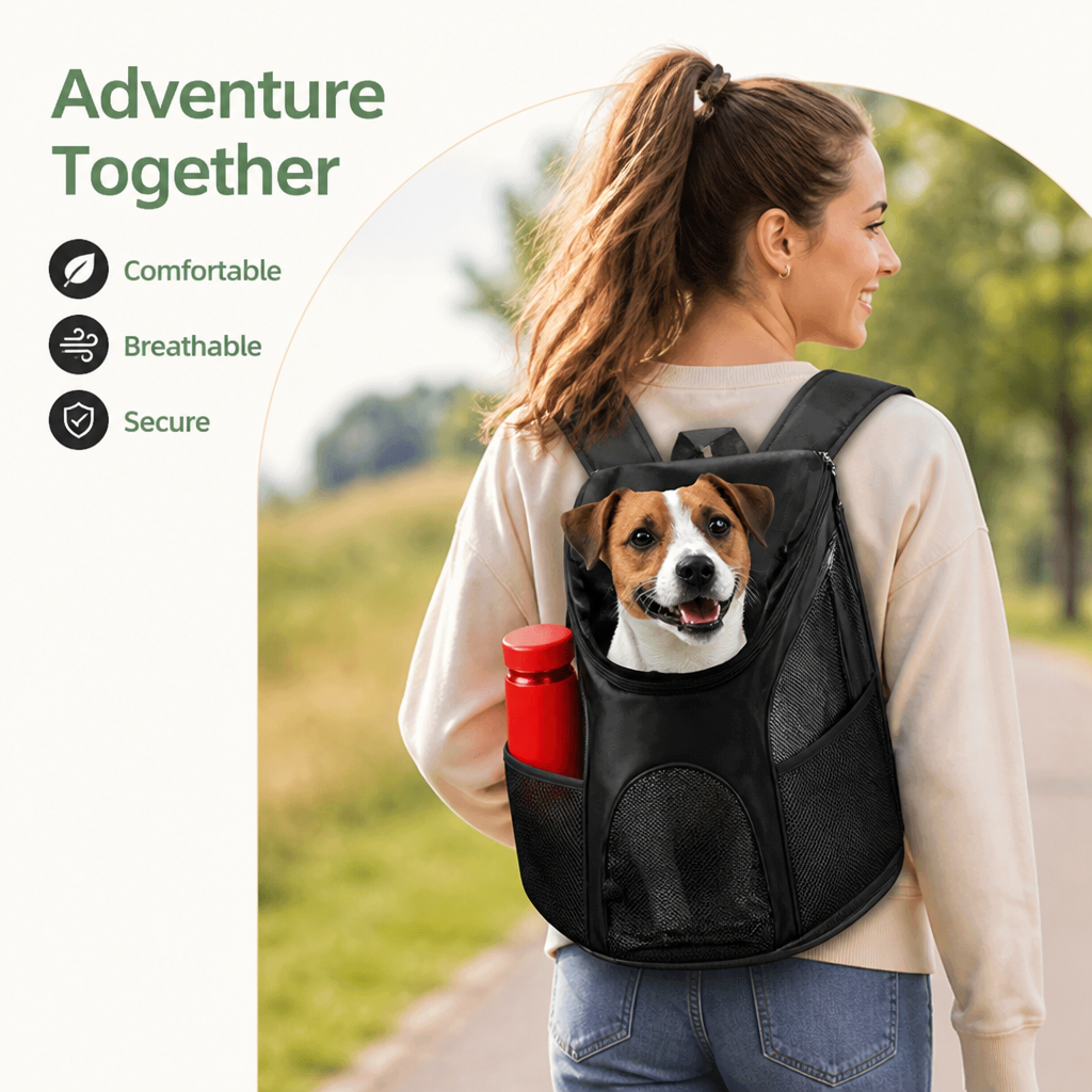 Petmarlow Large Capacity & Breathable Mesh Dog Backpack (Foldable) – view 9
