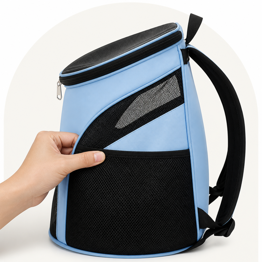 Petmarlow Large Capacity & Breathable Mesh Dog Backpack (Foldable) – view 10