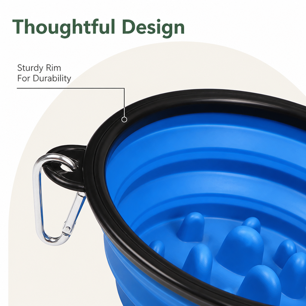 Petmarlow Large Capacity Collapsible Travel Dog Bowl – view 13