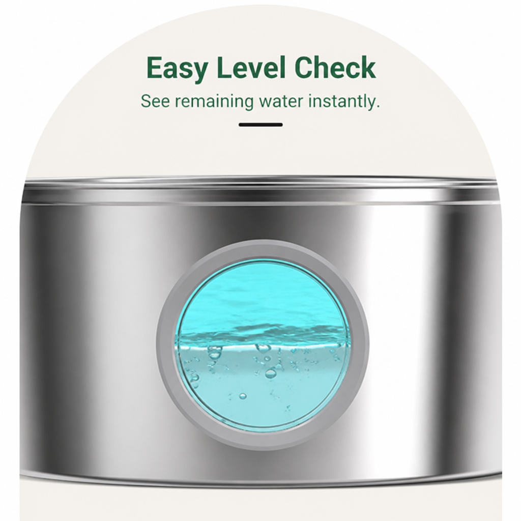 Petmarlow Large-Capacity Filtered Pet Water Fountain (Water-Level Window) – view 11