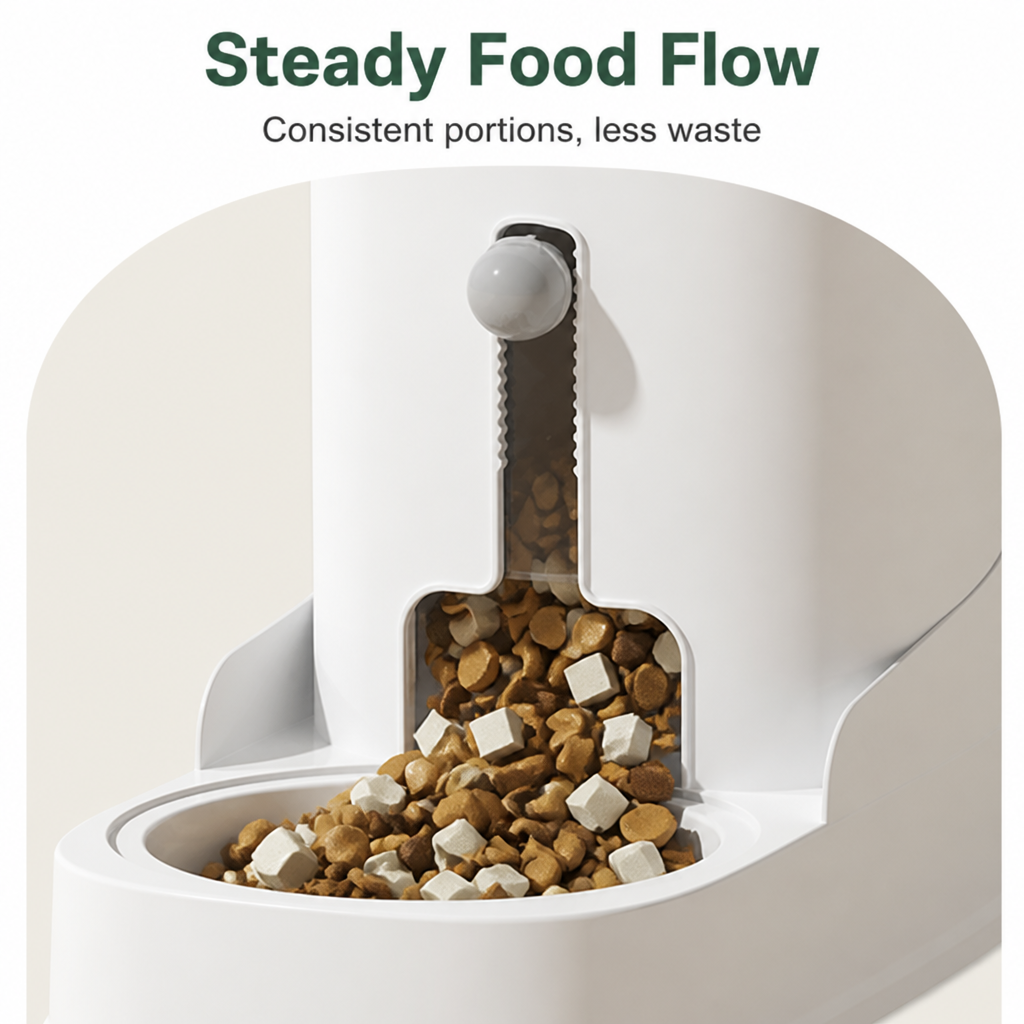 Petmarlow Large Capacity Gravity-Fed Ceramic Pet Feeder & Water Dispenser – view 9