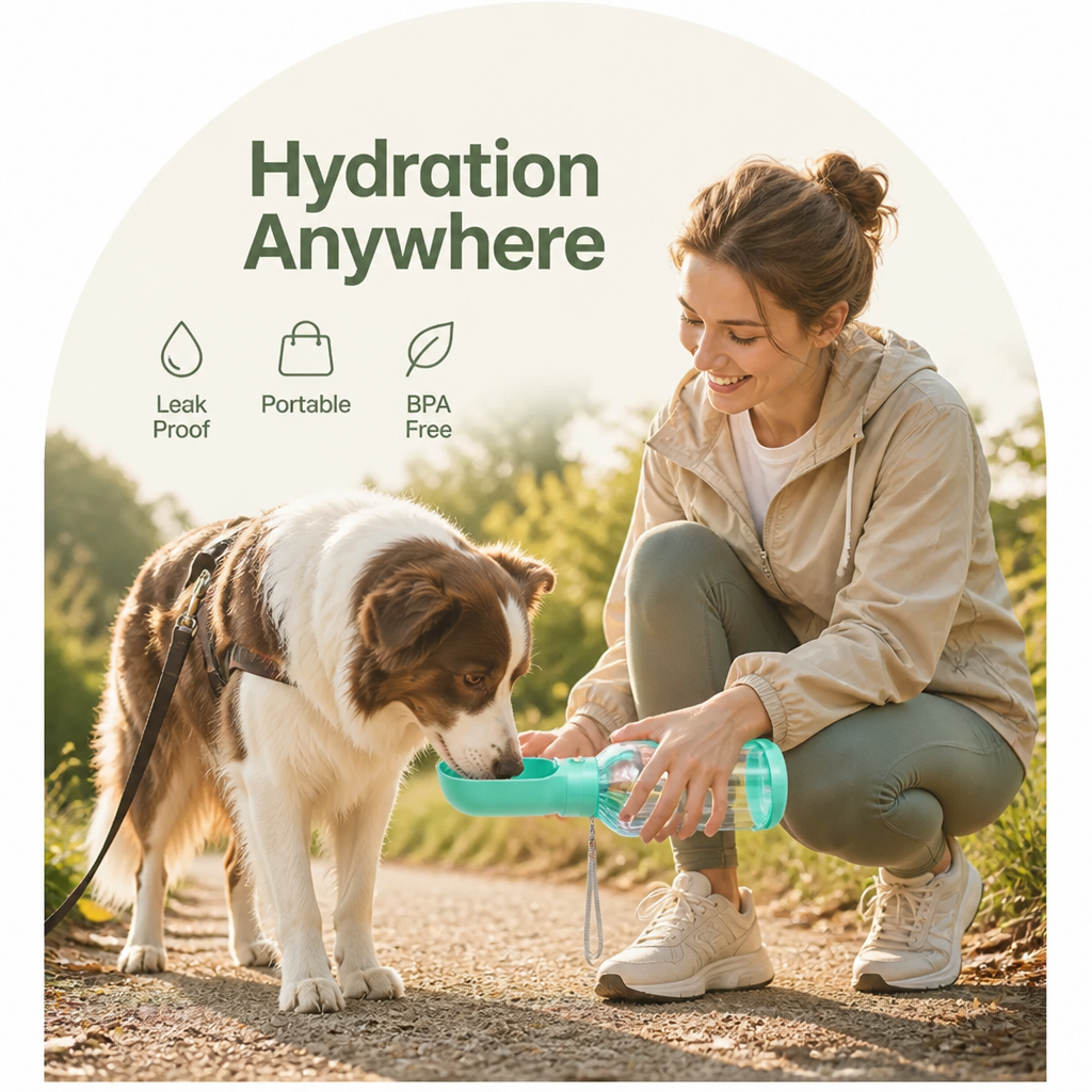 Petmarlow Leak-Proof Foldable Pet Water Bottle – view 8