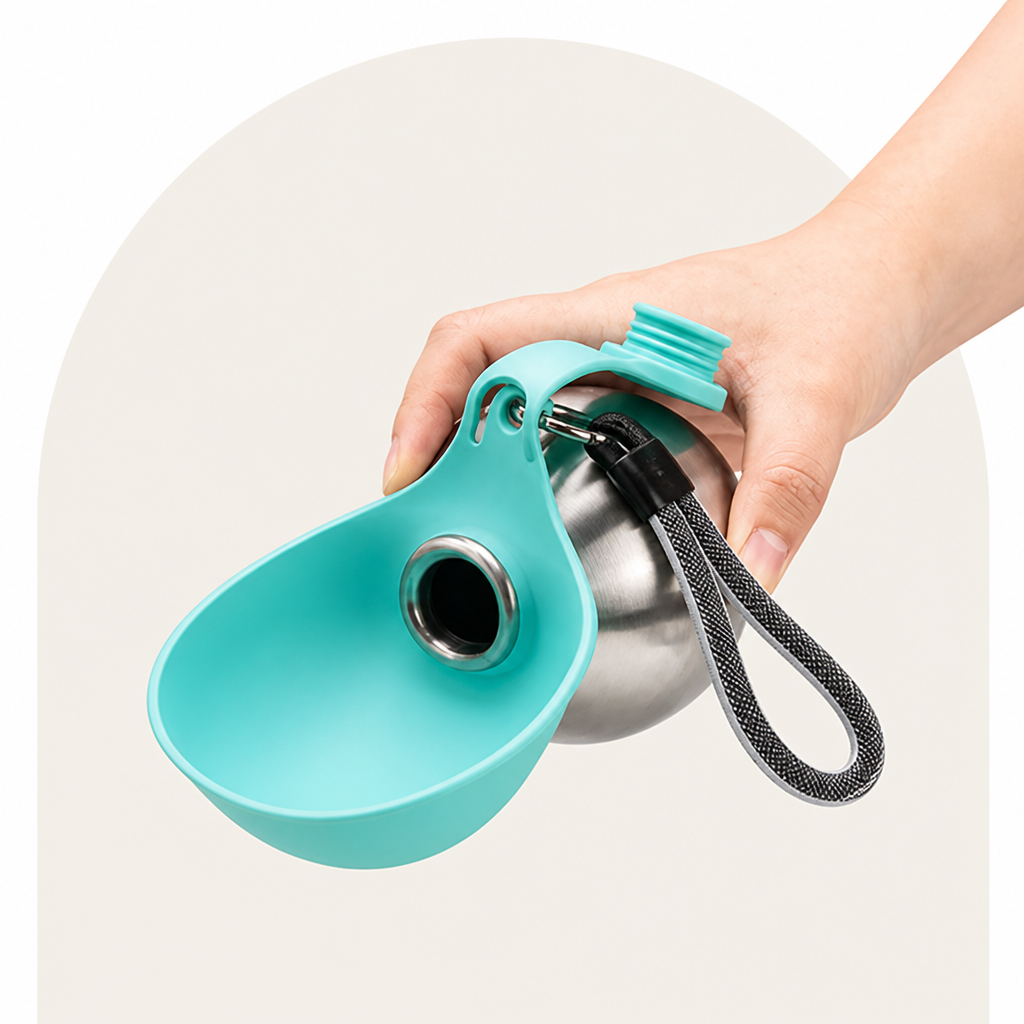 Petmarlow Leak-Proof Stainless Steel & Silicone Travel Water Bottle – view 8