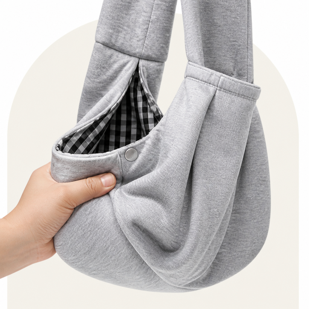 Petmarlow Lightweight Cotton Crossbody Sling Carrier – view 7