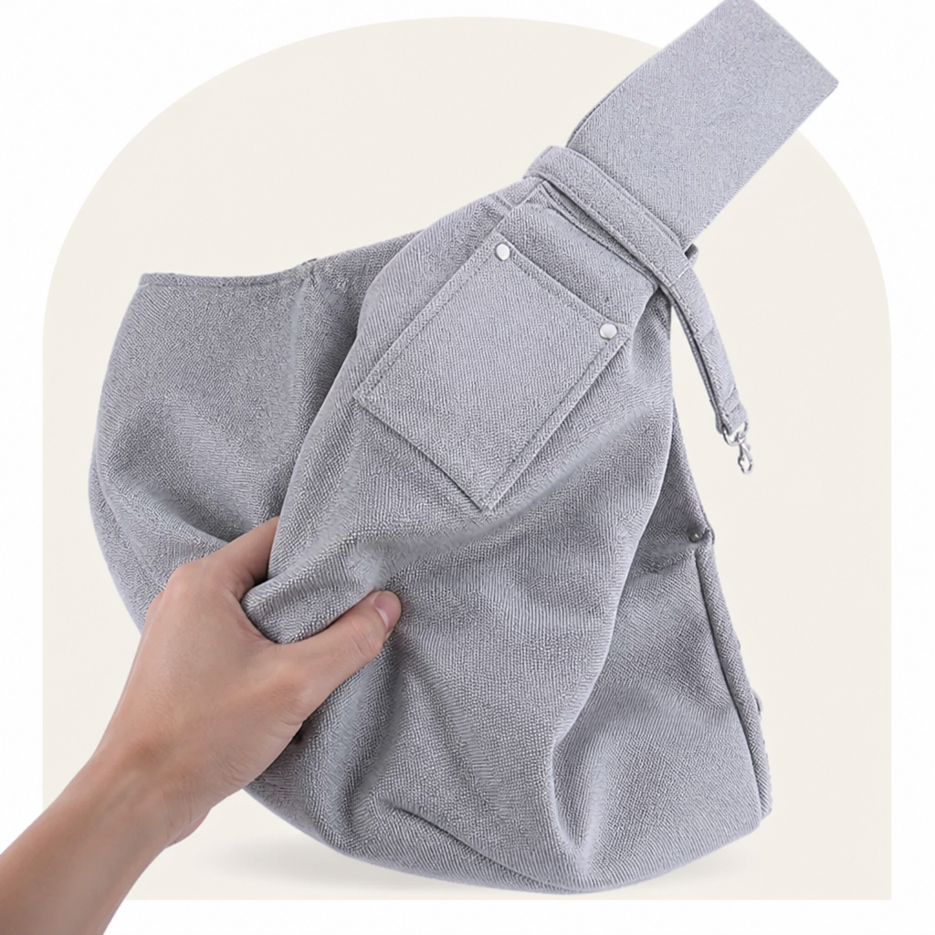 Petmarlow Lightweight Polyester Crossbody Pet Sling Carrier (Fits Up To 12 Lbs) – view 13