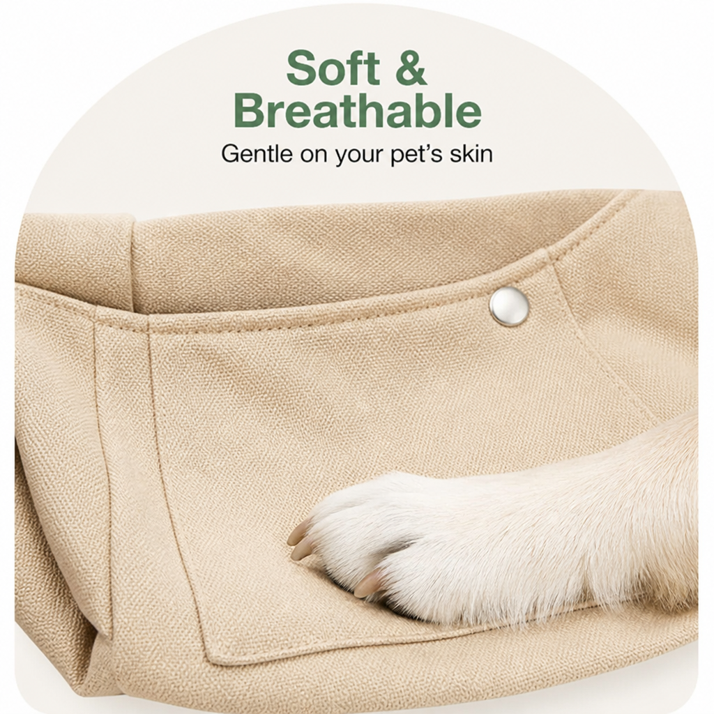 DogBedHouse Lightweight Polyester Single-Shoulder Sling Carrier (Phone Pocket) – view 13