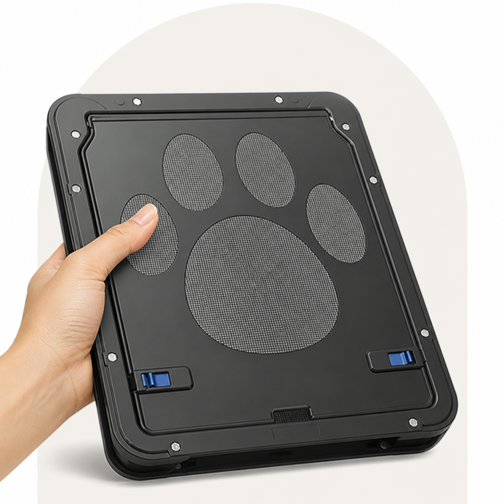 Petmarlow Lockable Magnetic Pet Door Flap (8 x 10 In Opening) – view 7