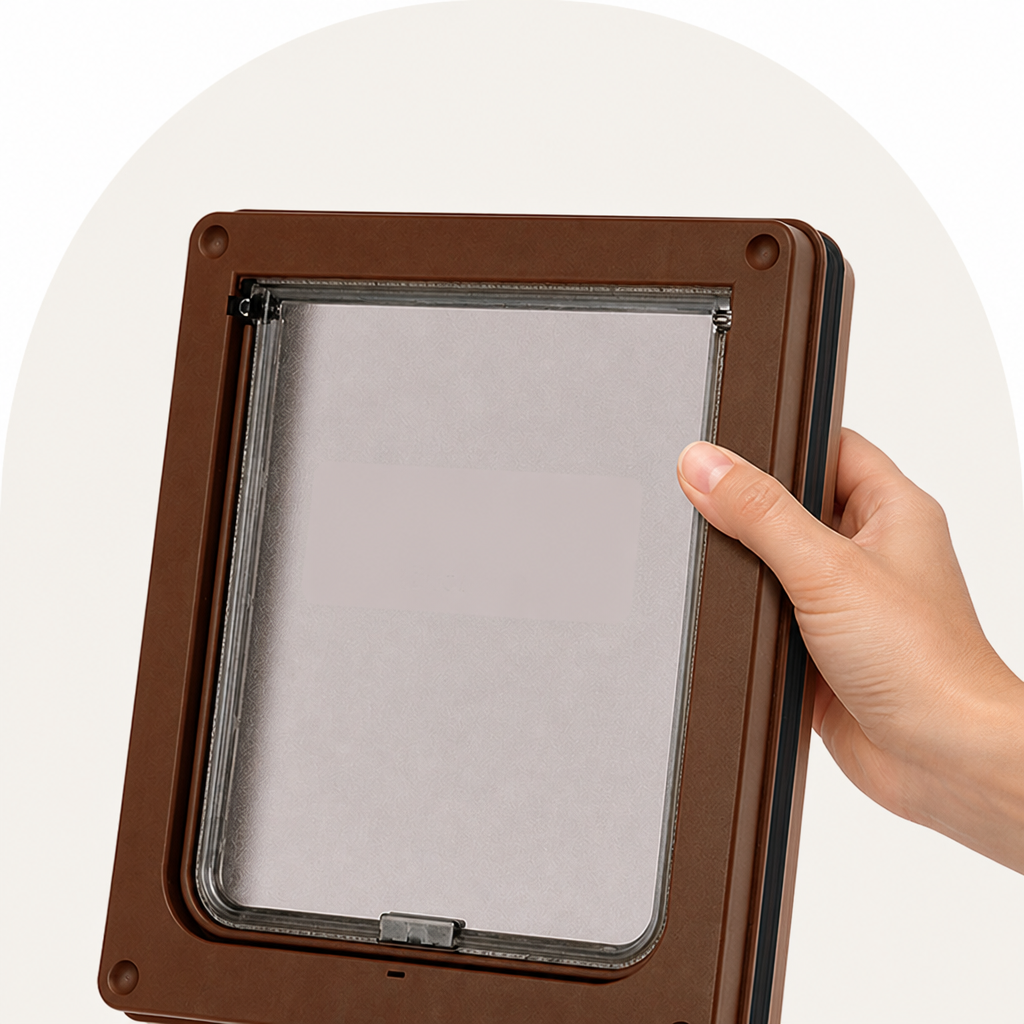 Petmarlow Magnetic Self-Closing & Lockable Pet Flap Door (For Cats & Small Dogs) – view 7