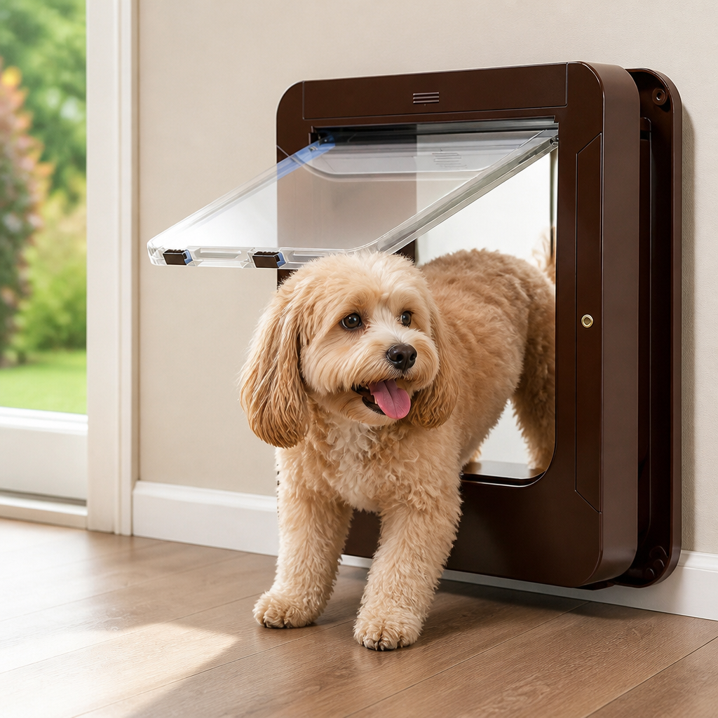 DogBedHouse Microchip-Activated Automatic Pet Door (XL) – view 10