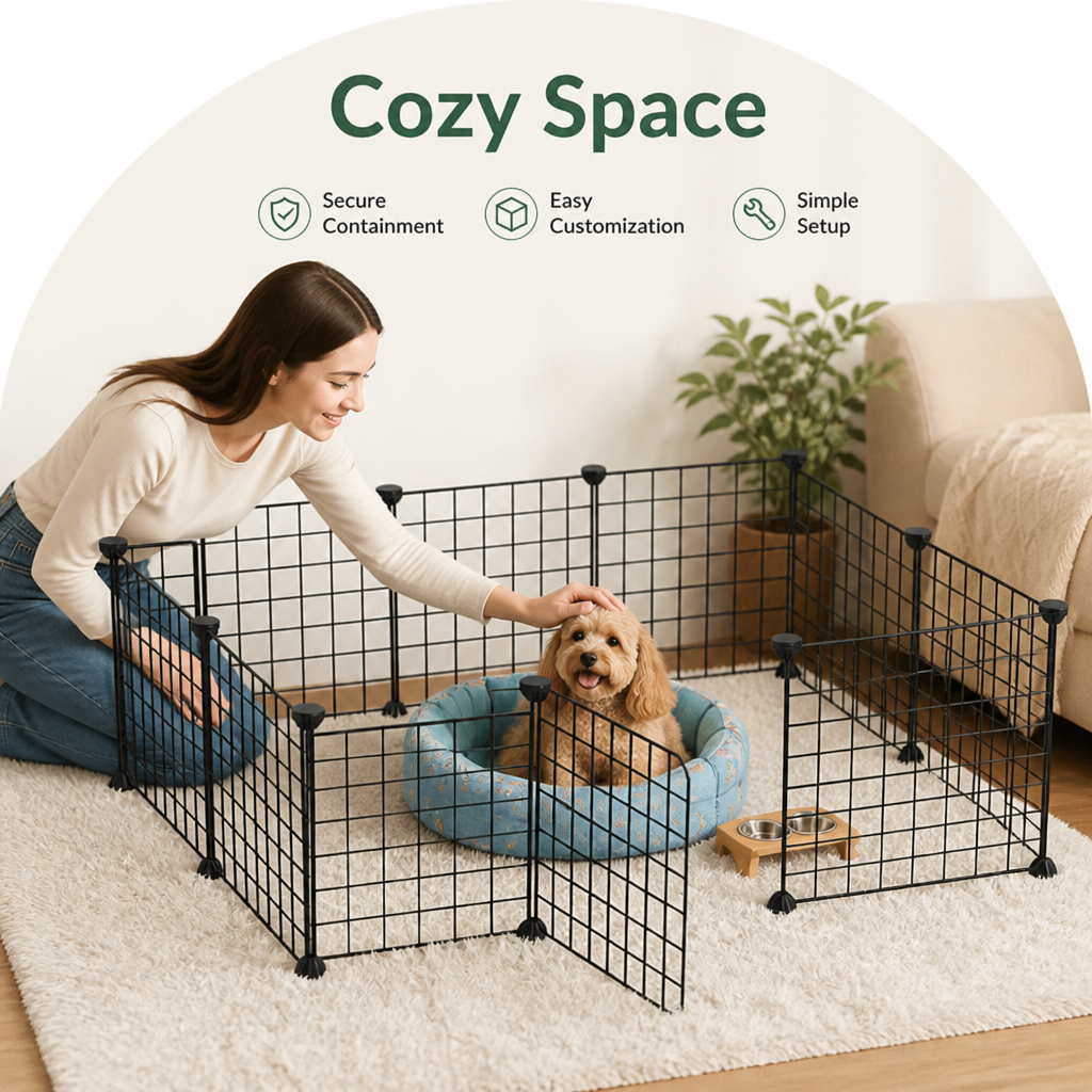 Petmarlow Modular Wire Mesh Playpen – view 19