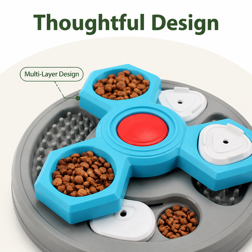 Petmarlow Multi-Layer Puzzle & Anti-Slip Slow Feeder Bowl – view 15