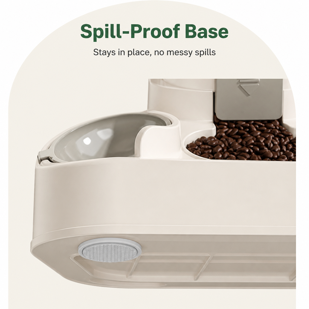 Petmarlow Non-Electric Dual-Bin Spill-Proof Feeder & Waterer – view 7