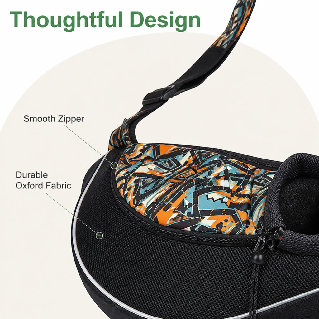 Petmarlow Oxford Fabric & Safety Harness Sling Carrier – view 11
