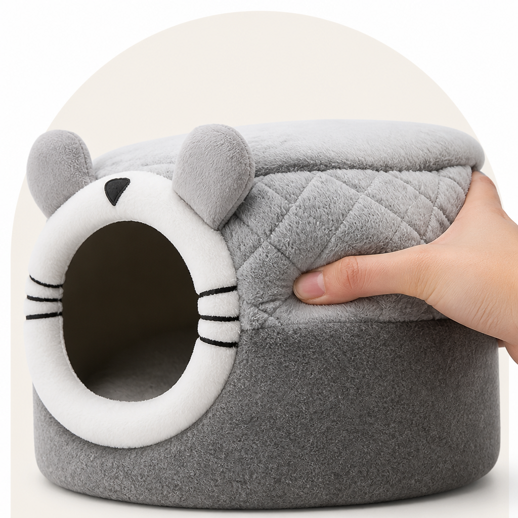 DogBedHouse Plush Insulated Pet Tent (Removable Cushion) – view 10