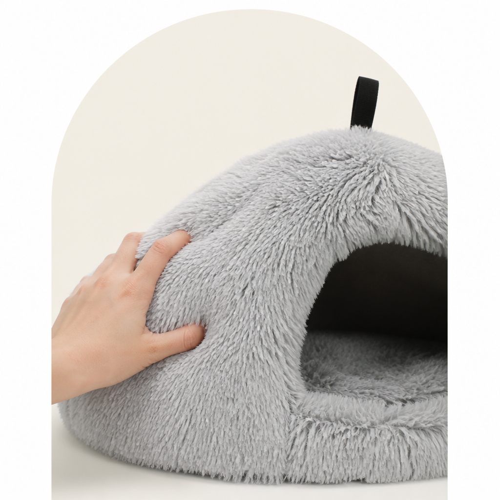 Petmarlow Plush Velvet & Non-Slip Pet Bed (Includes Hanging Balls) – view 17