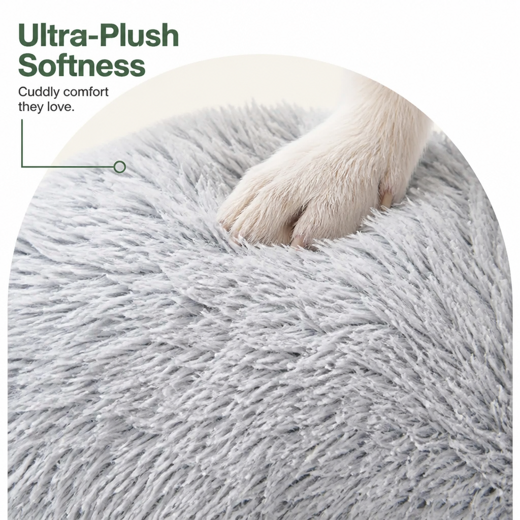 Petmarlow Plush Warm Non-Slip Hooded Pet Bed – view 14