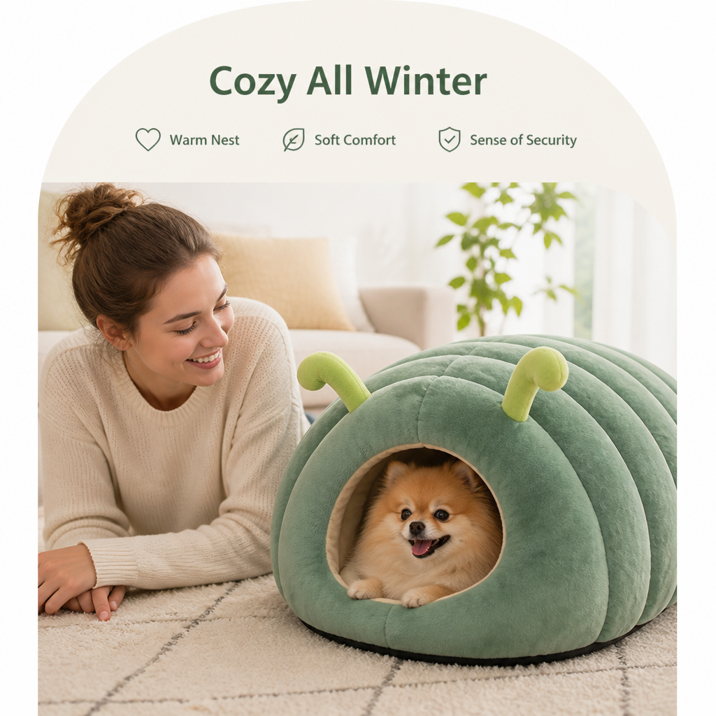 Petmarlow Plush & Warm Semi-Enclosed Pet Bed (Indoor) – view 7