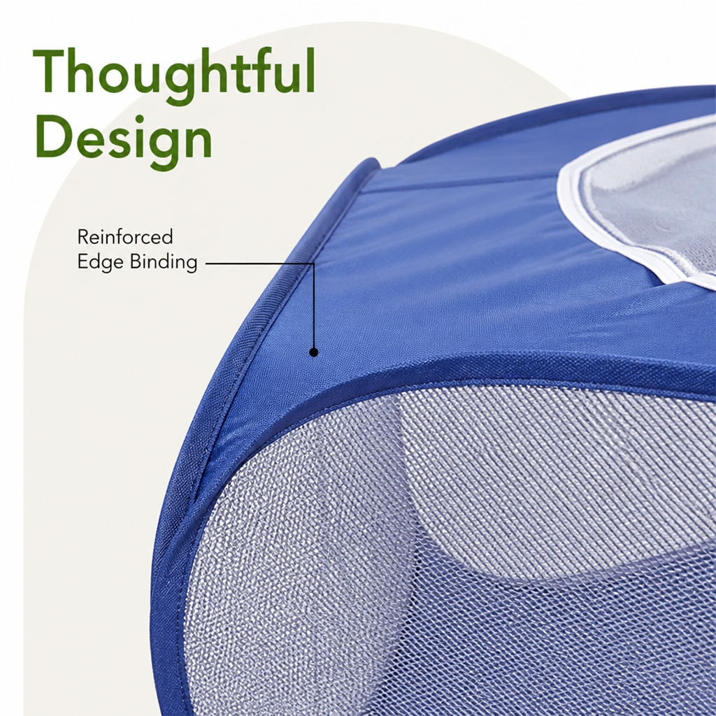 Petmarlow Pop-Up & Foldable Transparent Mesh Pet Playpen (Water-Absorbing Liner) – view 8