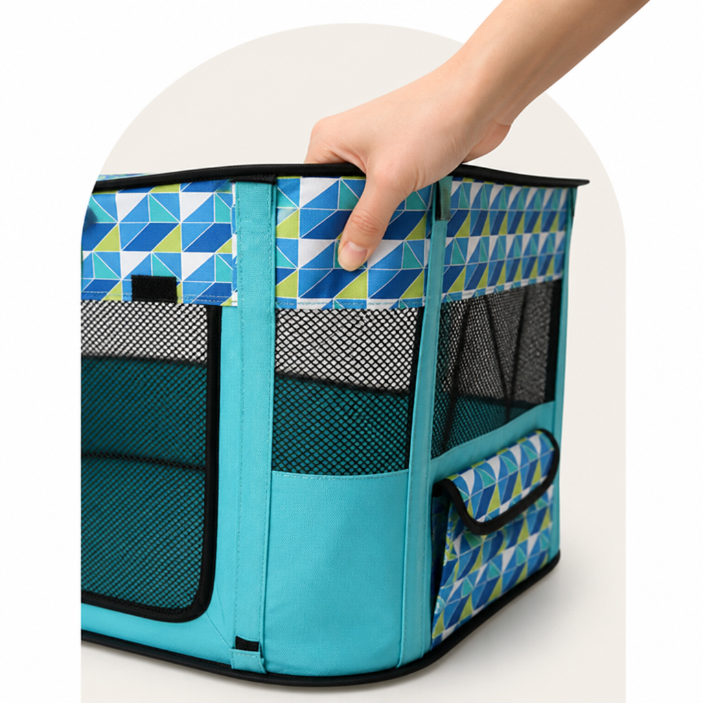 Petmarlow Portable Foldable Breathable Mesh Pet Playpen – view 10