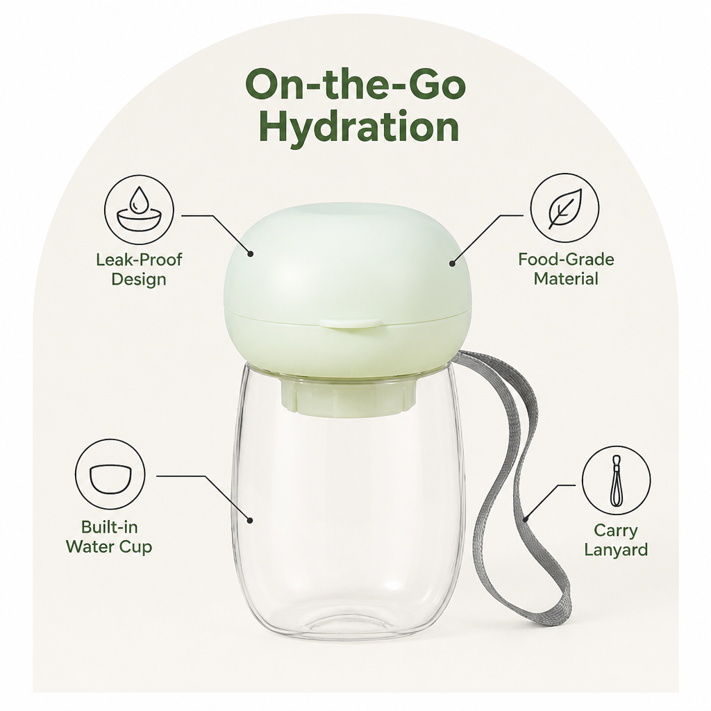 Petmarlow Portable Food-Grade Pet Water Bottle (Lanyard) – view 12
