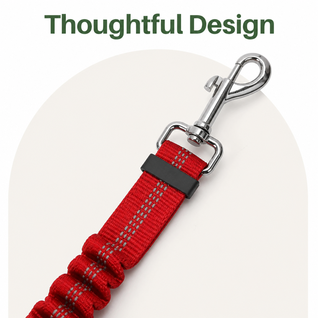 DogBedHouse Reflective & Adjustable Car Seat Leash (Quick-Release) – view 19