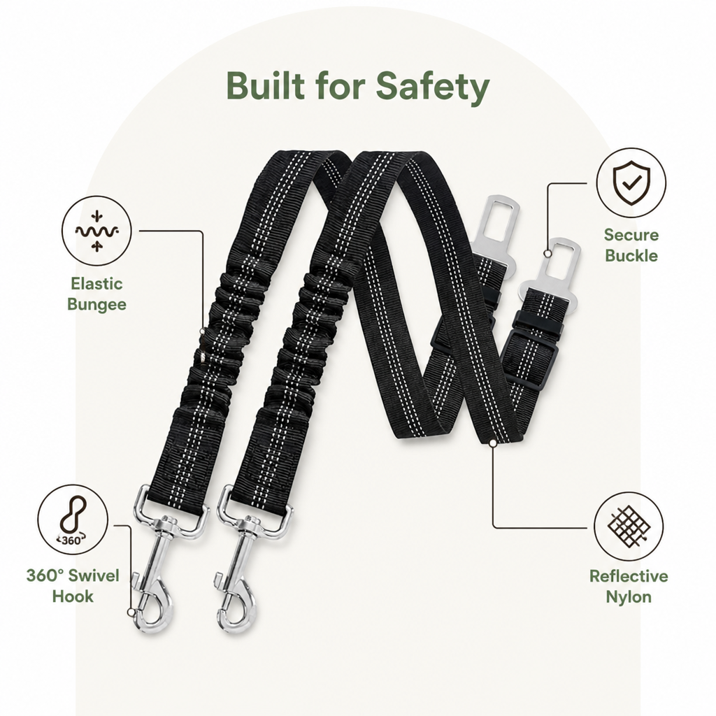 Petmarlow Retractable Heavy-Duty Nylon Dog Seat Belt – view 10