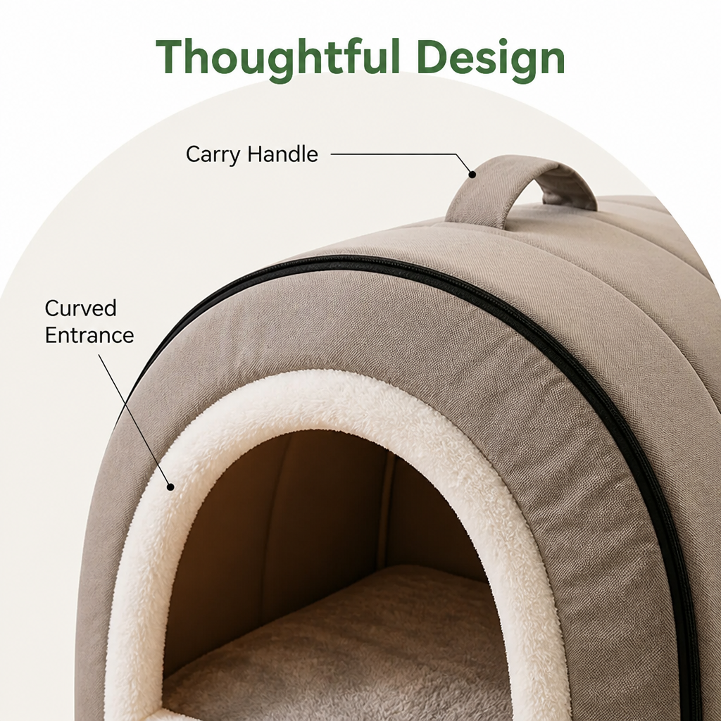Petmarlow Self-Warming Cozy Pet Cave Bed – view 9
