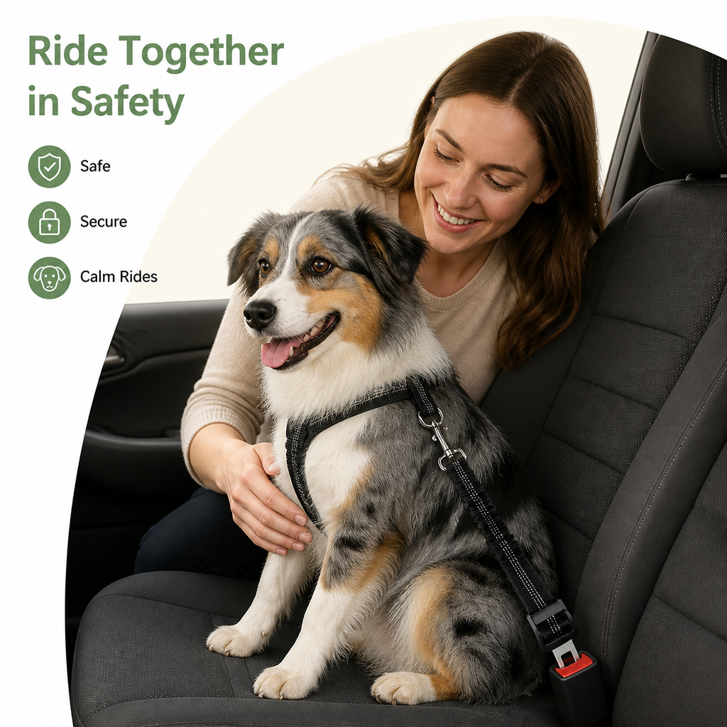 Petmarlow Shock Absorbing Adjustable Seat Belt Tether – view 14