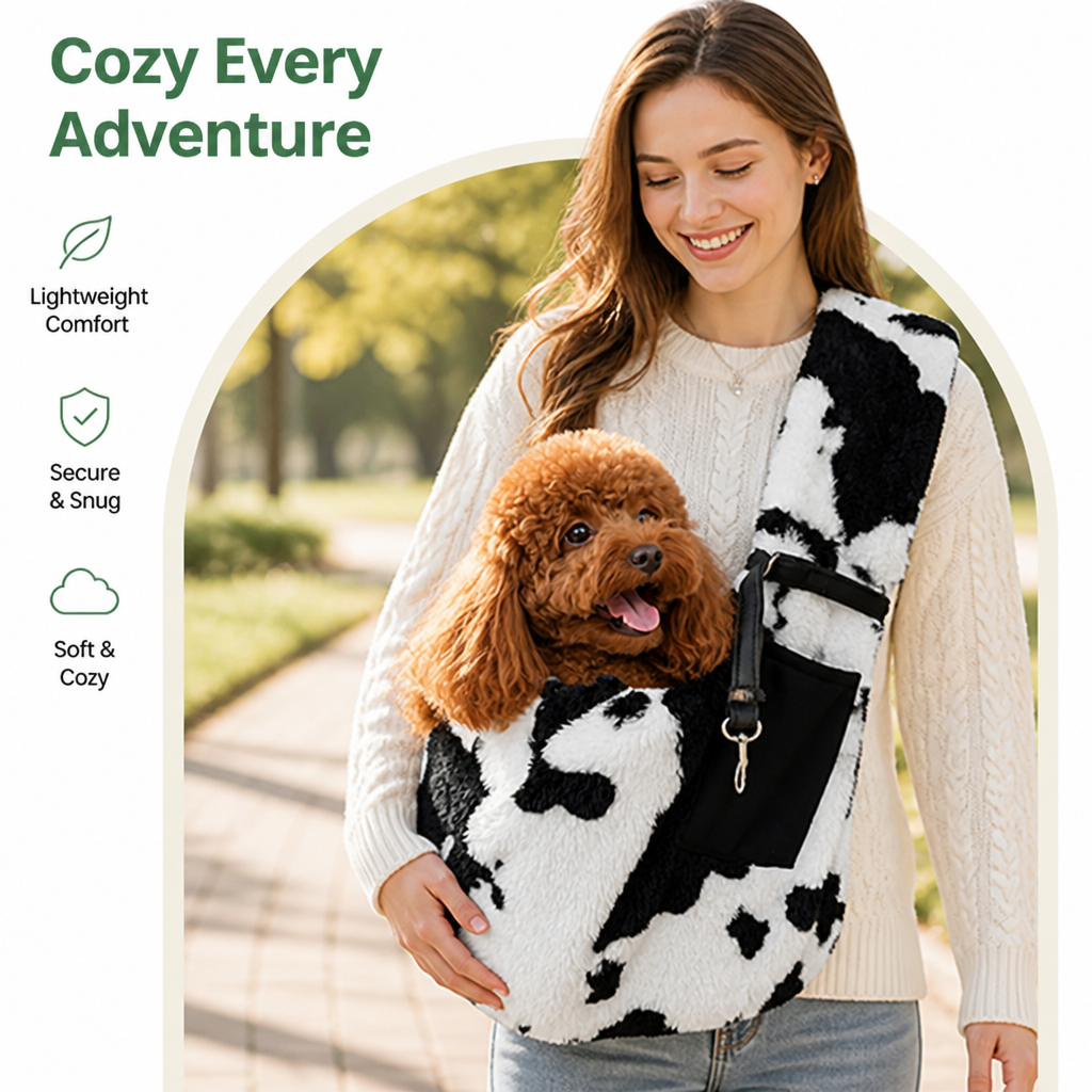 Petmarlow Soft Plush & Lightweight Shoulder Sling Carrier (Up To 7 kg) – view 7