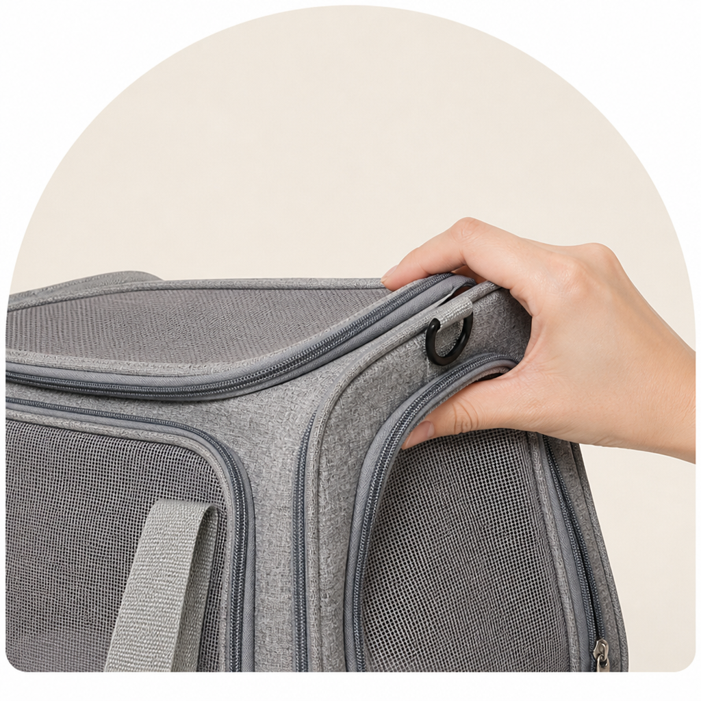 Petmarlow TSA-Approved Collapsible Mesh Travel Carrier – view 10