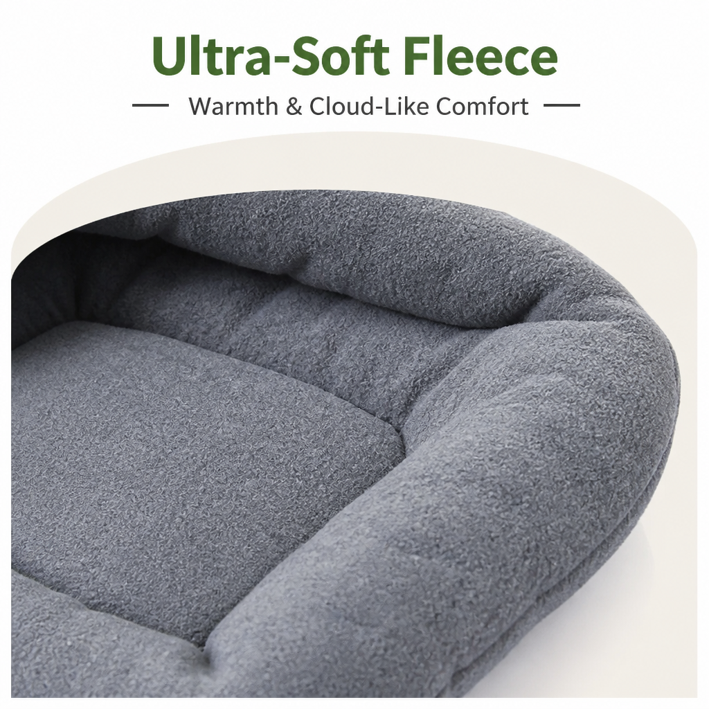Petmarlow Thick Fleece & Calming Cave Bed – view 9