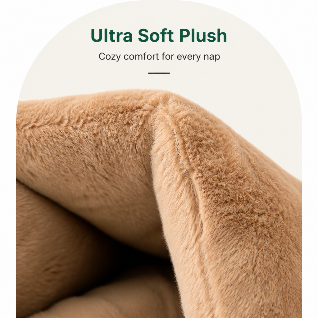 DogBedHouse Thick Plush Warm Triangle Kennel Mat – view 9