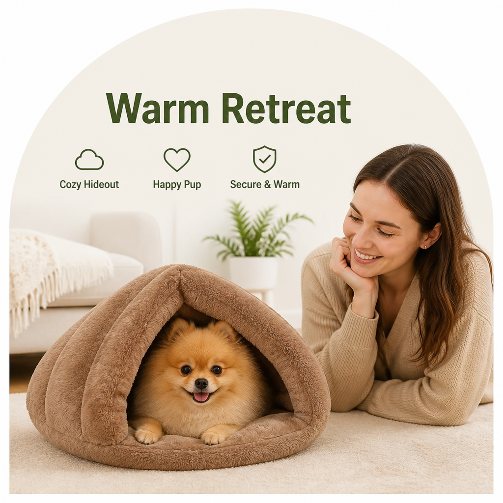 DogBedHouse Thick Plush Warm Triangle Kennel Mat – view 11
