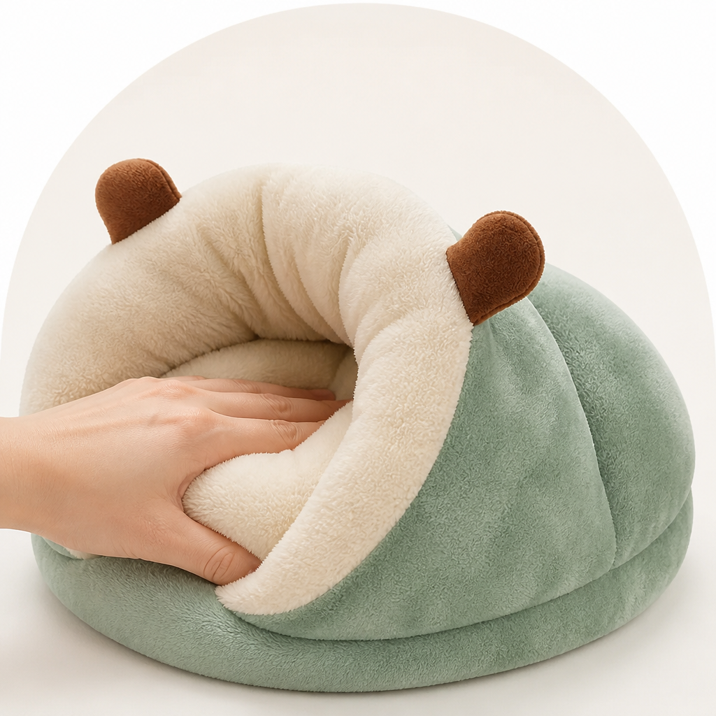DogBedHouse Warm Breathable Enclosed Small Pet Bed (Foldable) – view 9