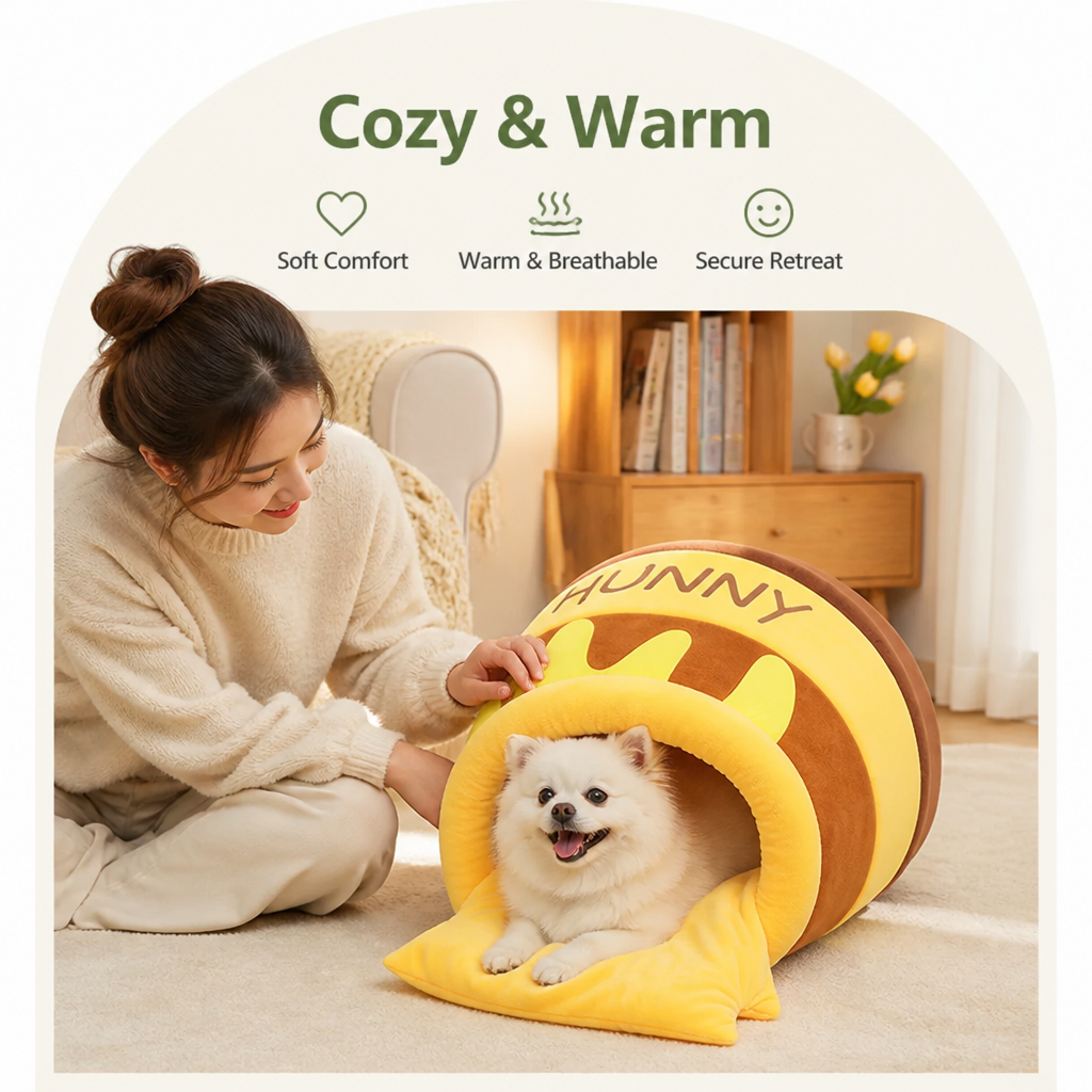 Petmarlow Warm & Breathable Semi-Enclosed Pet Nest – view 7