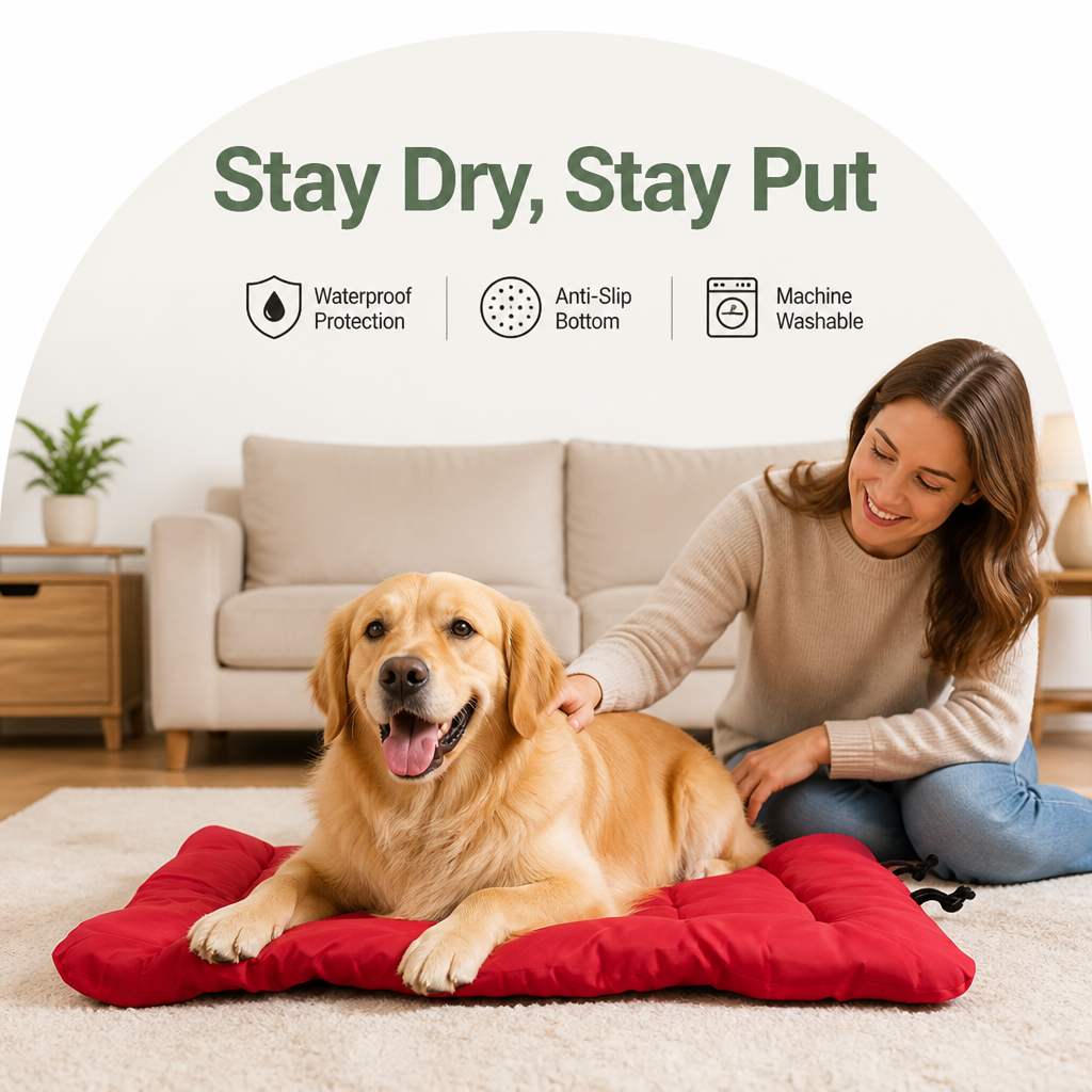 Petmarlow Waterproof & Anti-Slip Dog Bed (Machine Washable) – view 8