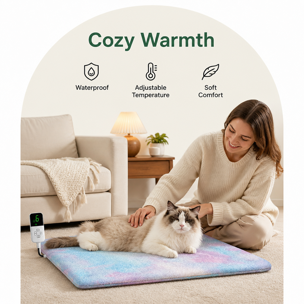 DogBedHouse Waterproof Electric Pet Heating Pad (Adjustable Temperature) – view 11