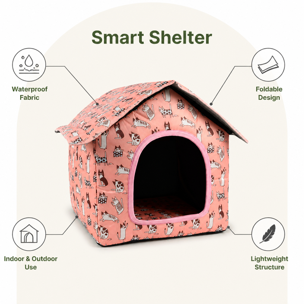 Petmarlow Waterproof & Foldable Outdoor Pet House – view 7