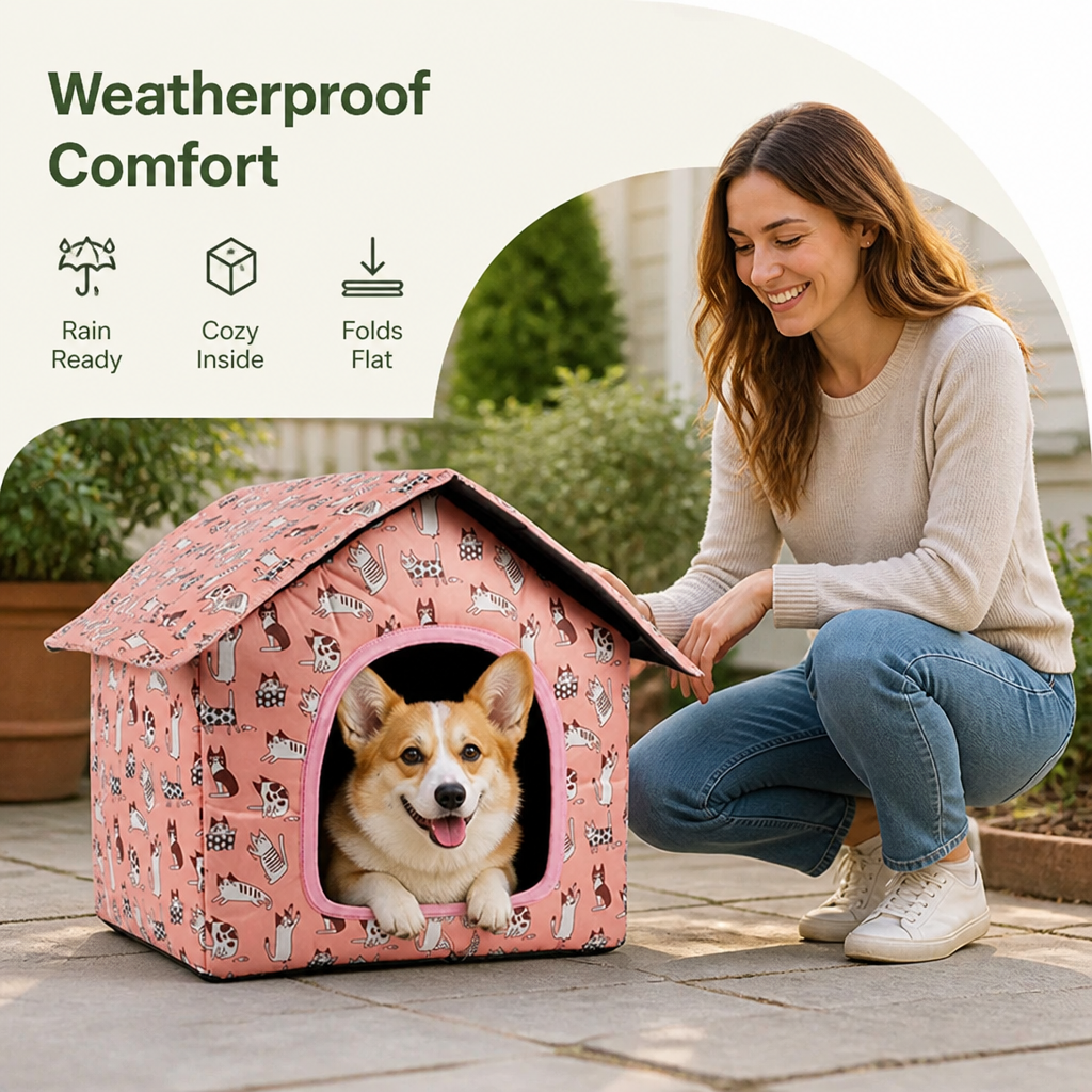 Petmarlow Waterproof & Foldable Outdoor Pet House – view 10