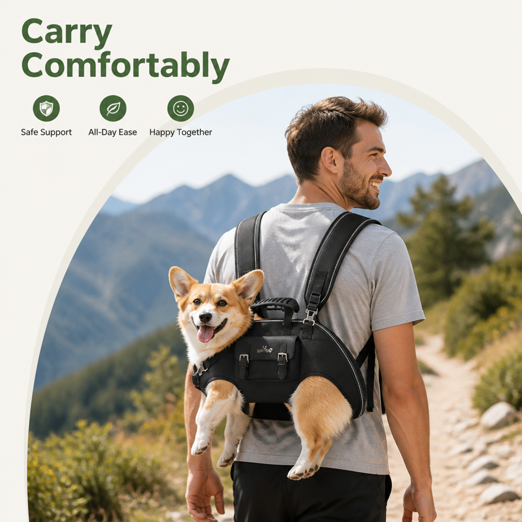 Petmarlow Waterproof Oxford Full-Body Lift Harness – view 7