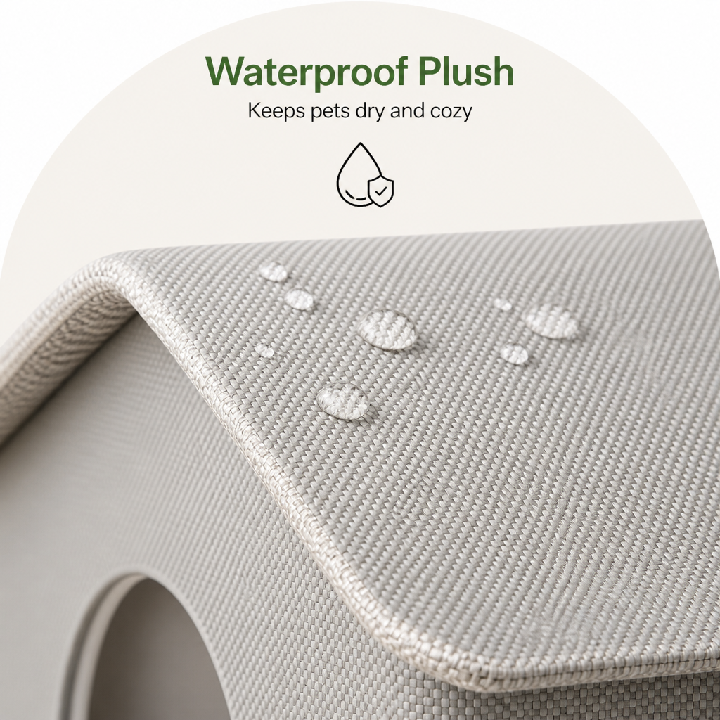 Petmarlow Waterproof Plush Insulated Pet Cave (Foldable & Washable) – view 7